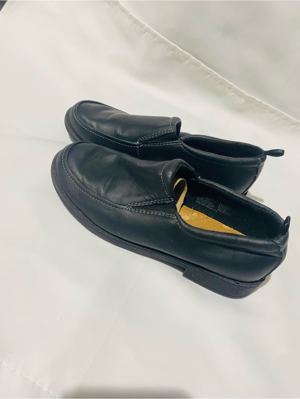 George Black Slip-On Kids Dress Shoes